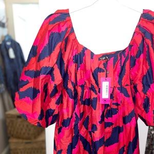 Nastygal Zebra Puff Print Mini Dress